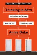 Cover image for Thinking in Bets